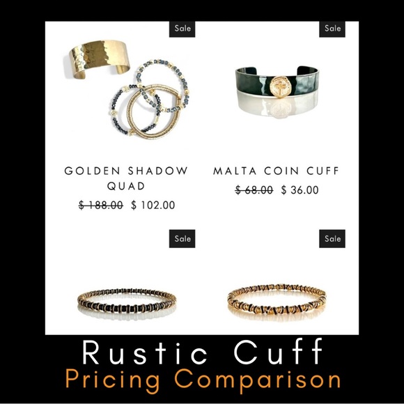 Stack of 3 Rustic Cuff Bracelets - Picture 6 of 6